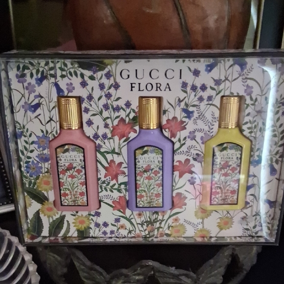 NEW Gucci Flora Mini Fragrance 3 Piece Set - Picture 1 of 1